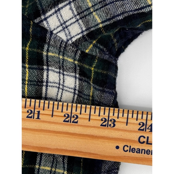 LL‎ Bean Flannel Zip Up Hoodie Mens XL LightWeight Relaxed Fit Green Plaid - Picture 8 of 13
